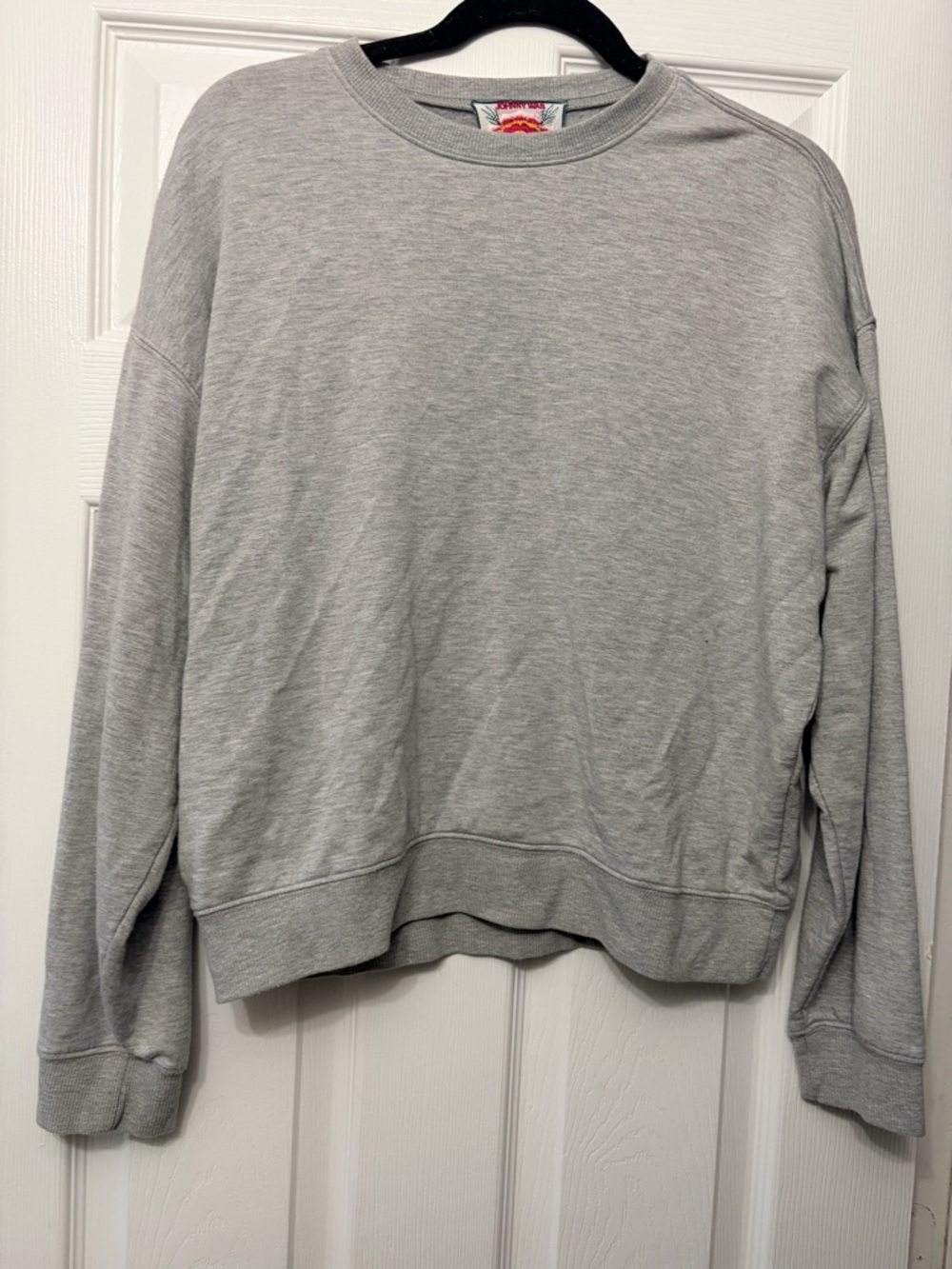 Johnny Was Crewneck Sweatshirt Womens L Gray Pullover